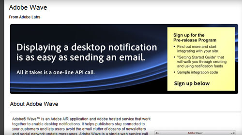 Interesting things in Adobe Labs - Adobe Wave